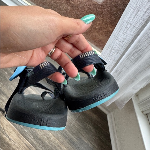 Chaco black blue, hiking sandals 11 - Picture 4 of 5